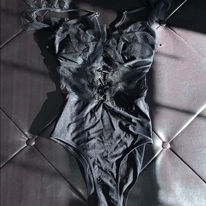 Lace bathing suit